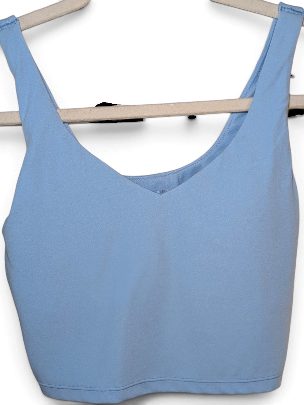 OFFLINE by Aerie Real Me Low Key Cropped Tank Top Light Blue Size Small